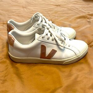VEJA rose gold sneakers